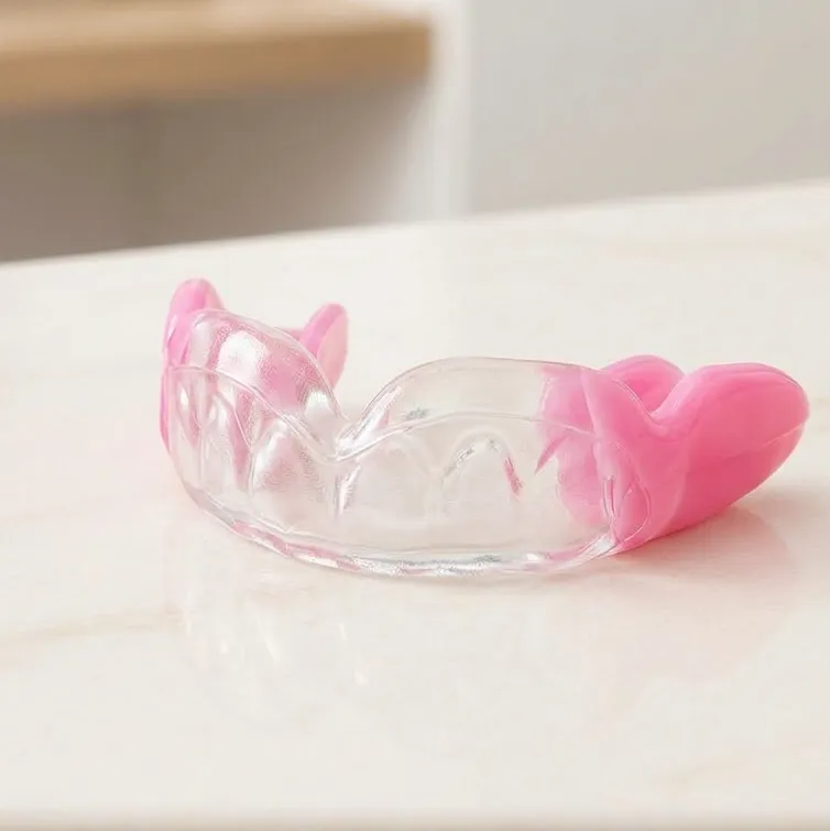 Zahnschiene Pink Detail